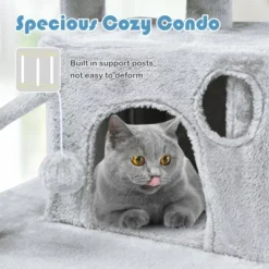 Costway 66'' Cat Tree Condo Kitten Multi-Level Activity Center Plush Perches W/ Hammock -PawHut || Nylabone || Northlight Gifts Shop GUEST d424c67f aa50 4e5e 8c68 da7d09eb9787