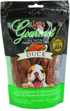 Loving Pets Gourmet Duck Jerky (3 Oz Pack)