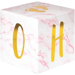 Creative Converting 3ct Marble 'Oh Baby' Centerpieces Party Décor And Accessories Pink