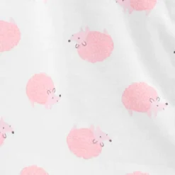 Carter's Just One You® Baby Girls' 4pc Animal Print Pajama Set - Pink/Off-White