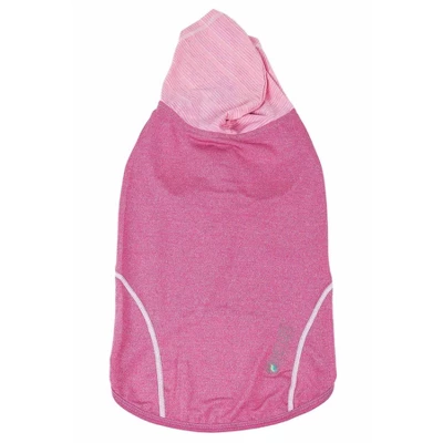 Pet Life Active Pull-Rover 4-Way Stretch Two-Toned Performance Sleeveless Hoodie Dog And Cat T-Shirt - Pink - XS 6 Pet Life Active Pull-Rover 4-Way Stretch Two-Toned Performance Sleeveless Hoodie Dog And Cat T-Shirt - Pink - XS - Image 4