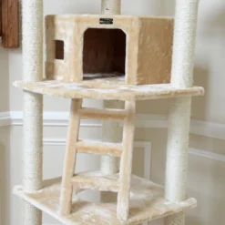 Armarkat Multi-function Real Wood Cat Tower W Spacious Condo, Perches A8001, Beige -PawHut || Nylabone || Northlight Gifts Shop GUEST ec790847 edd6 4440 b2ca 00cc861e1831