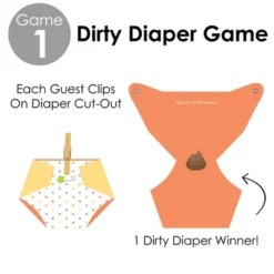 Big Dot Of Happiness Baby Neutral - Baby Shower Conversation Starter - 2-in-1 Dirty Diaper Game - Set Of 24 -PawHut || Nylabone || Northlight Gifts Shop GUEST ecaefc3d 7974 4117 a559 4449c001e0d8