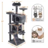 Yaheetech 70"H Cat Tree With 2 Condos For Kittens Small Cats -PawHut || Nylabone || Northlight Gifts Shop GUEST edd731e5 f283 4a77 9525 7497dc4c40f0