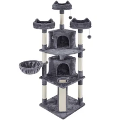 Yaheetech 76"H Large Plush Cat Tree With Platforms For Kittens Cats -PawHut || Nylabone || Northlight Gifts Shop GUEST f887eb37 c19e 41a3 a7a1 75248fe7af4c