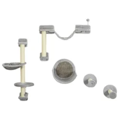 PawHut 5 Piece Cat Wall Shelves, Wall Mounted Cat Shelves W/ Hammock, Perches, Ladder, Scratching Posts, Cat Wall Furniture For Climbing And Relaxing 9 PawHut 5 Piece Cat Wall Shelves, Wall Mounted Cat Shelves W/ Hammock, Perches, Ladder, Scratching Posts, Cat Wall Furniture For Climbing And Relaxing -PawHut || Nylabone || Northlight Gifts Shop GUEST fbcd5c4d b6e3 4bb4 9c8e 0280c4b24c6f