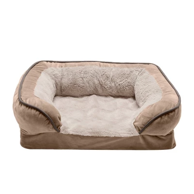 FurHaven Velvet Wave Perfect Comfort Orthopedic Sofa Dog Bed 3 FurHaven Velvet Wave Perfect Comfort Orthopedic Sofa Dog Bed