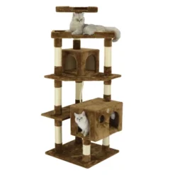 Go Pet Club 60" Cat Tree House With Sisal Scratching Posts F2020 10 Go Pet Club 60" Cat Tree House With Sisal Scratching Posts F2020 -PawHut || Nylabone || Northlight Gifts Shop GUEST fe67c4cd d2a9 438c 8171 16b0755d2010