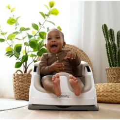 Ingenuity Baby Base 2-in-1 Booster Feeding And Floor Seat With Self-Storing Tray -PawHut || Nylabone || Northlight Gifts Shop GUEST ff1c4c4f 2ff3 4e90 b263 7eb07fef05db